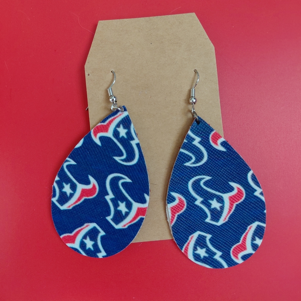 Houston Texans Teardrop Earrings